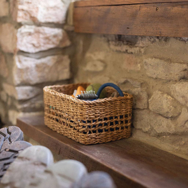 Dharla Handwoven Seagrass Storage Baskets – Set of 3