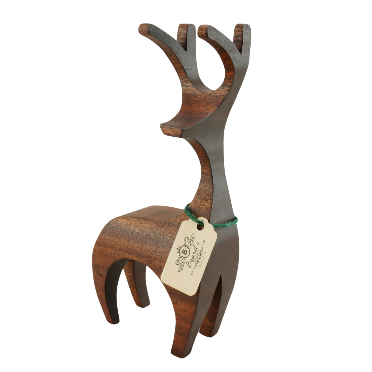 Wooden Reindeer Hardwood Handcrafted