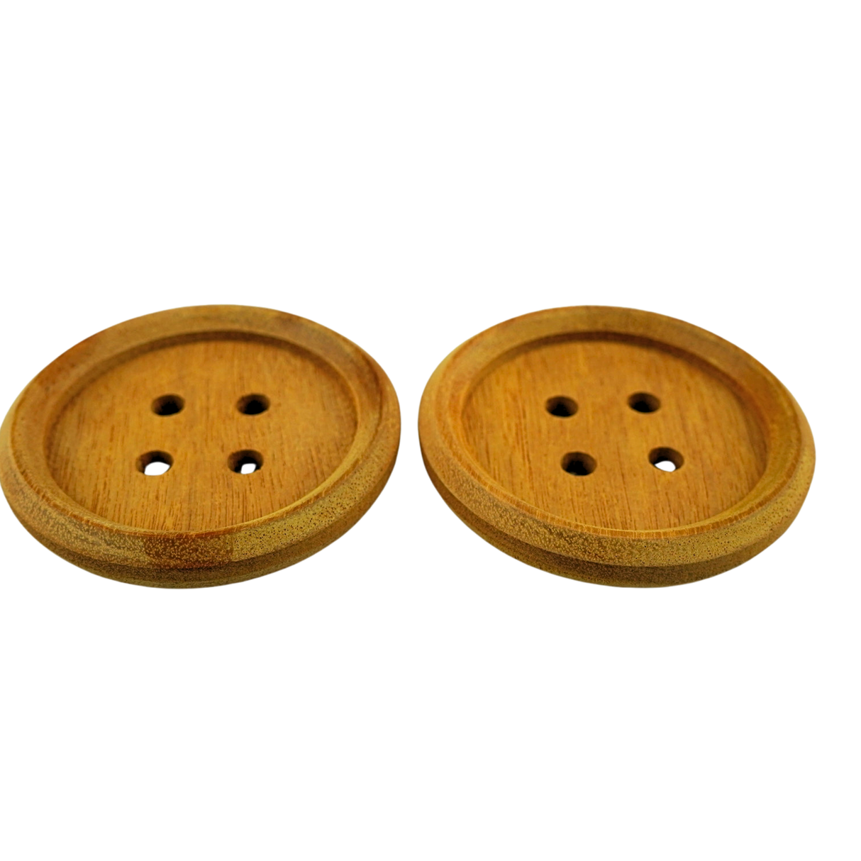 Set of 2 Osage Button Coasters