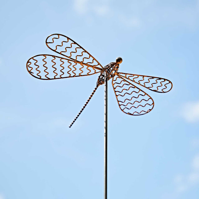 Pantala Metal Dragonfly Garden Stake Decoration