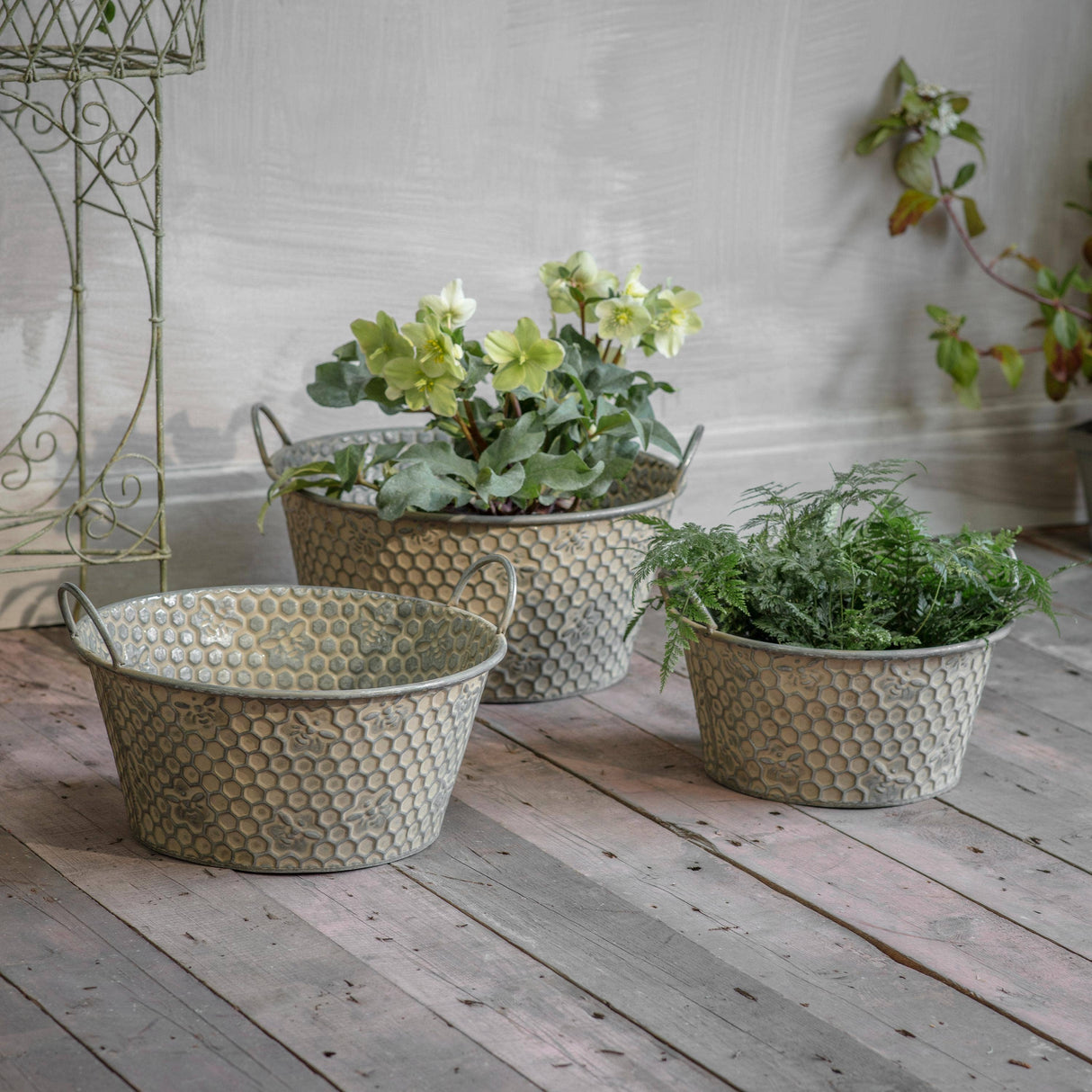 Hawthorn Honeycomb Planters – Set of 3