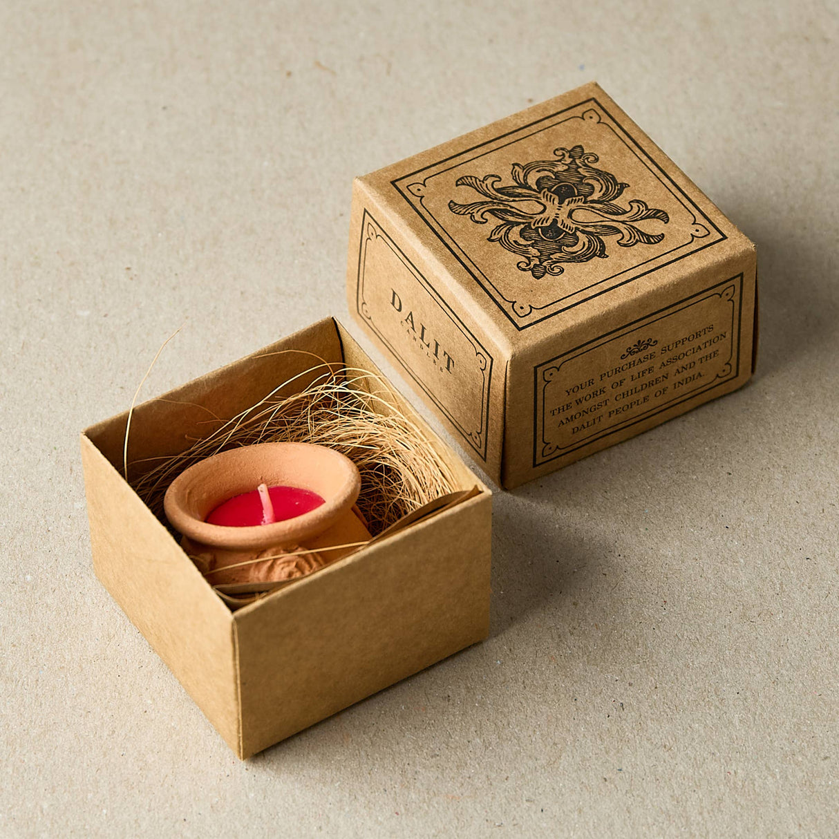 Terracotta Jasmine Tealight Candle | Megah Beeswax Candle