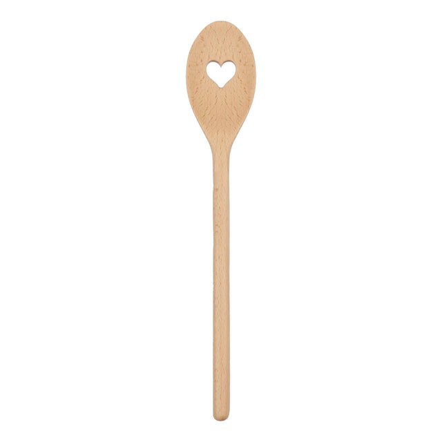 Wooden Heart Cooking Spoon – 30cm Beech Wood Spoon
