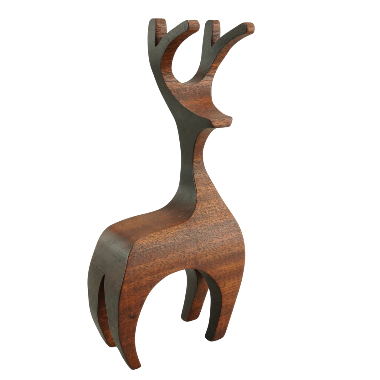 Wooden Reindeer Hardwood Handcrafted
