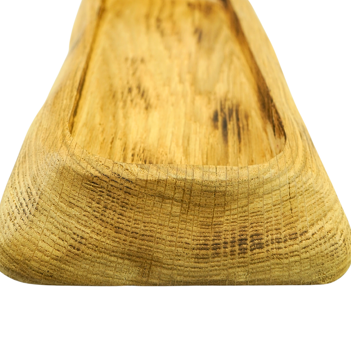 Light Oak Serving Board With Dipping Pot
