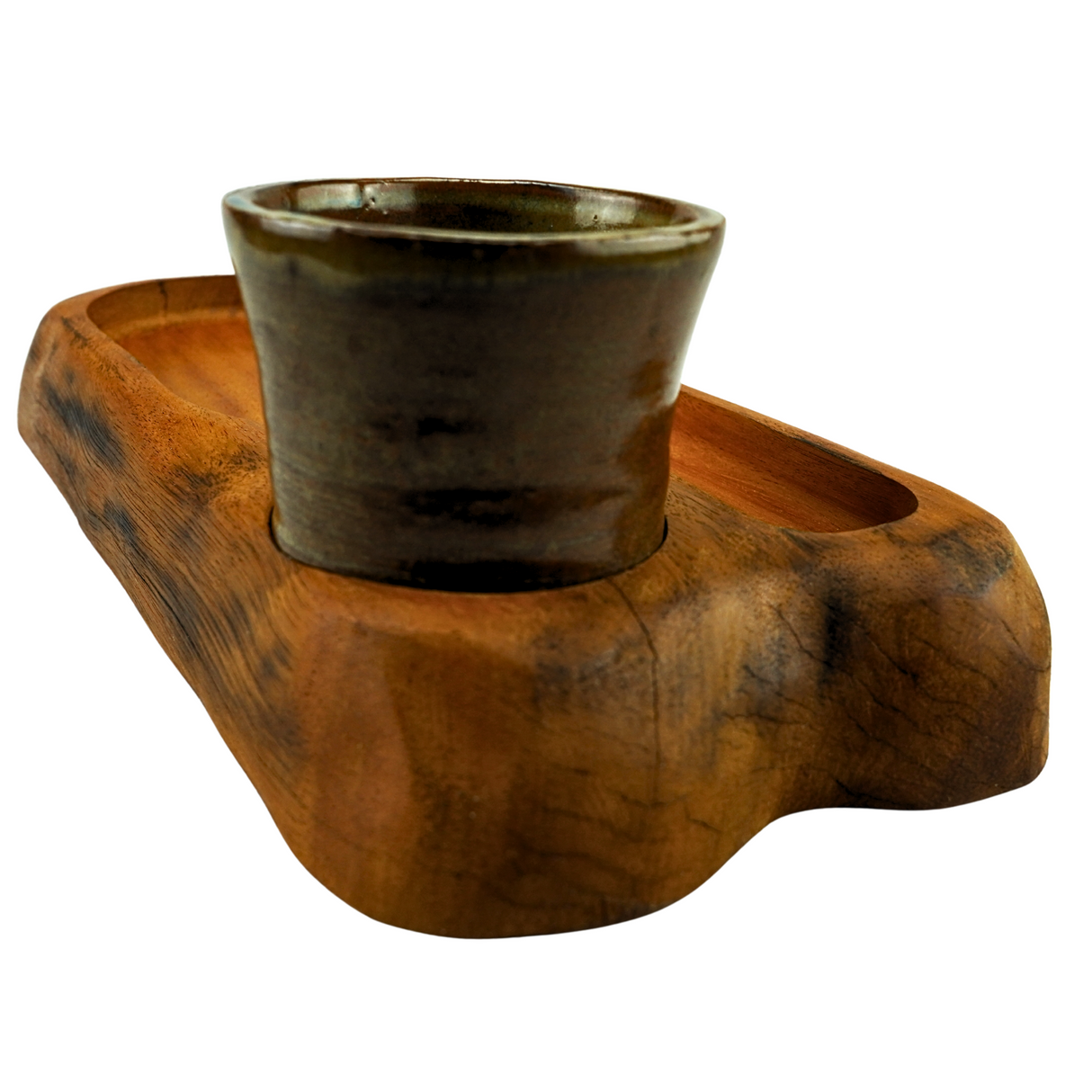 Serving Board With Dipping Pot