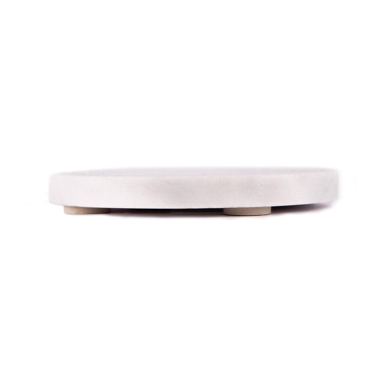 Set of 2 Round Marble Drinks Coasters – Natural Marble Coasters 10cm