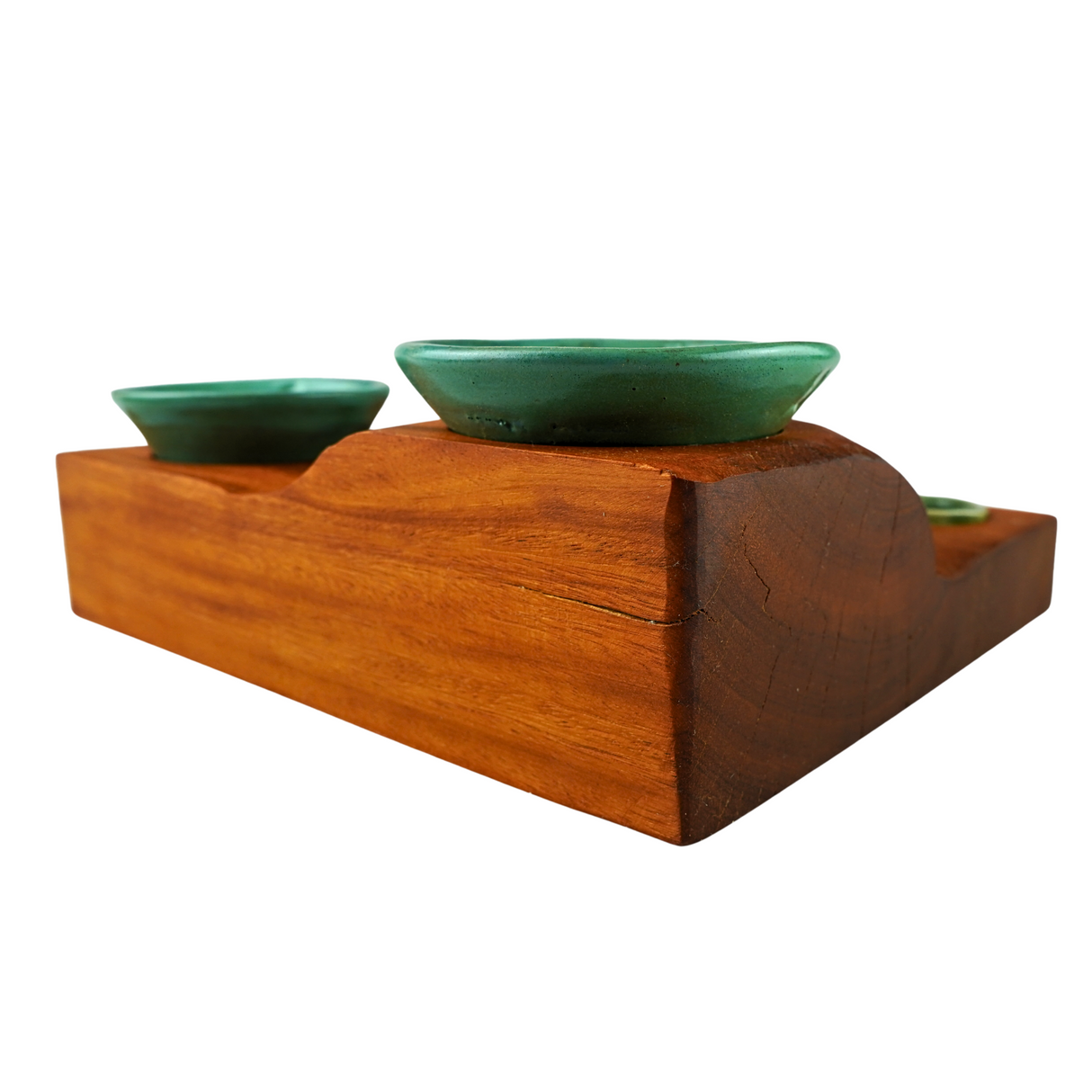 Osage with six stoneware pots