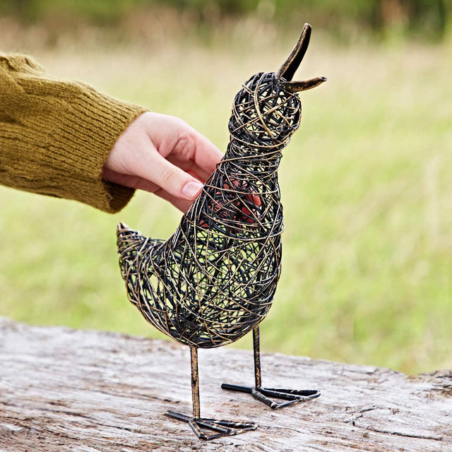 Aarti Small Slim Wire Duck Garden Ornament