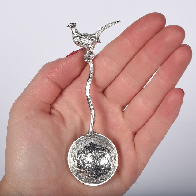 Pheasant Pewter Small Sugar Spoon