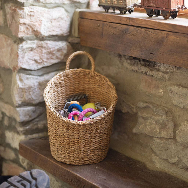 Kompo Seagrass Hanging Storage Baskets – Set of 2