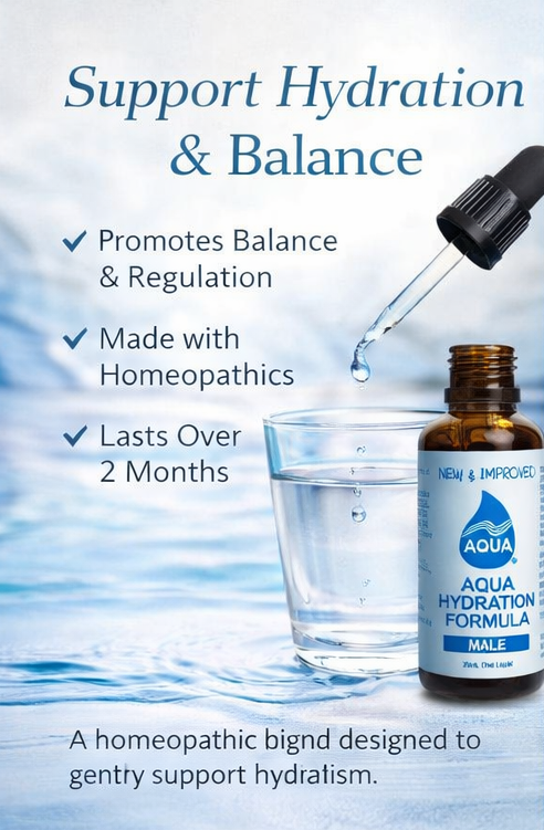 Aqua Hydration Formula with product images and usage instructions.