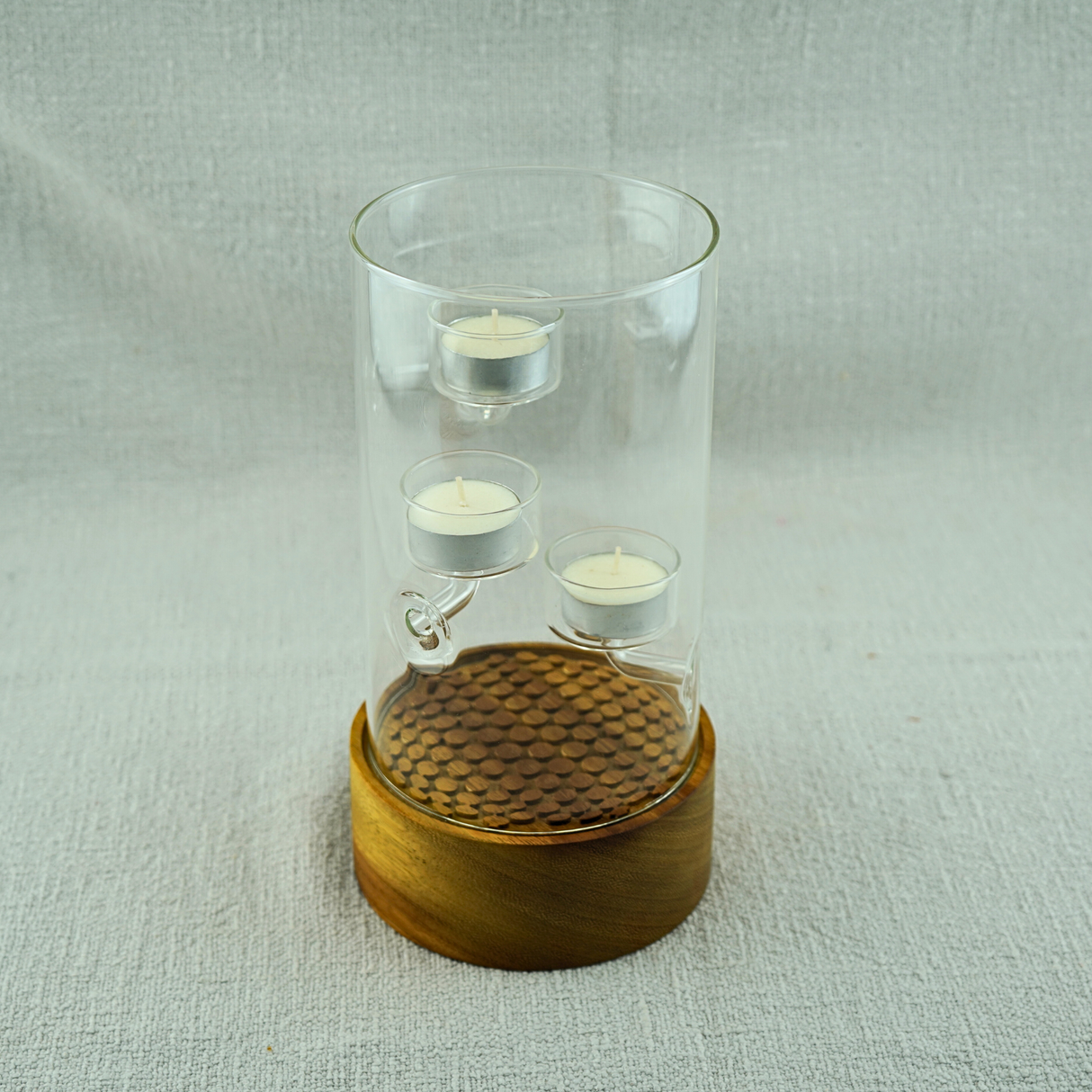 Triple Pebble Candle Holder - Medium