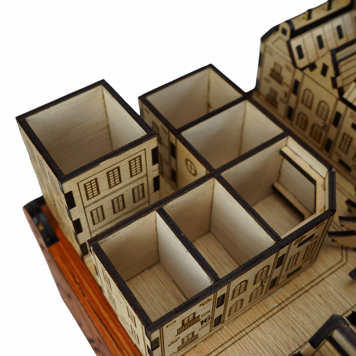 Christmas Advent Village (Light wood) including Festive 24 Filler Pack