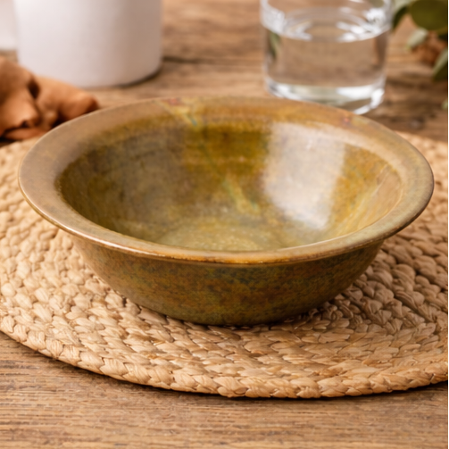 Decorative Stoneware Bowl