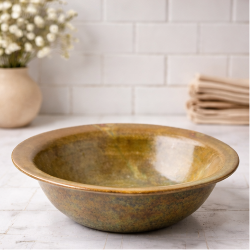 Decorative Stoneware Bowl