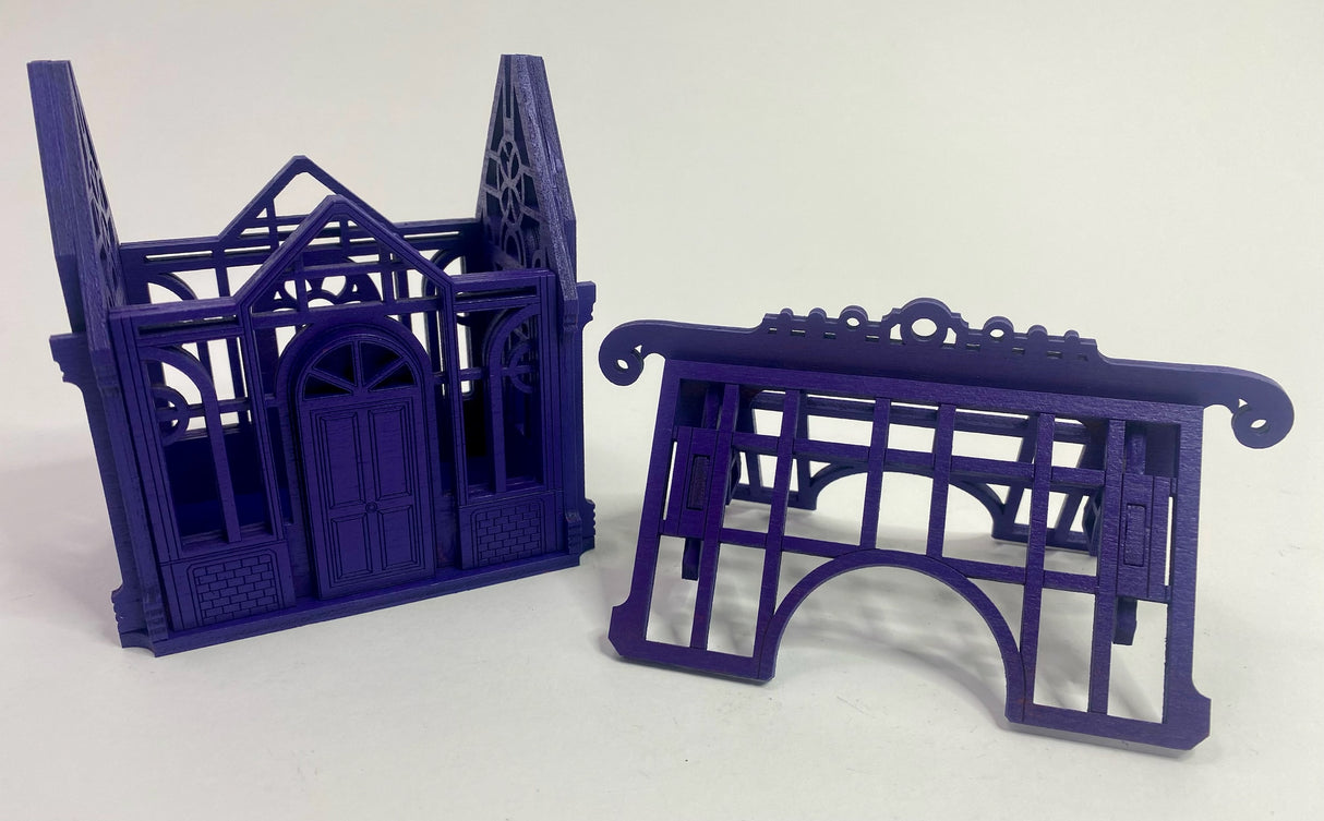 Petite Victorian Greenhouse Box "Purple Edition"