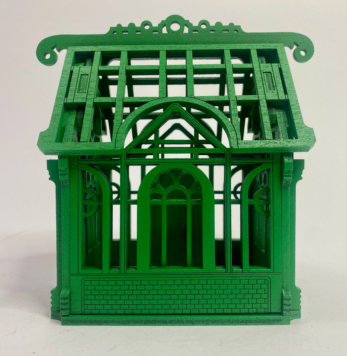 Petite Victorian Greenhouse Box "Green Edition"