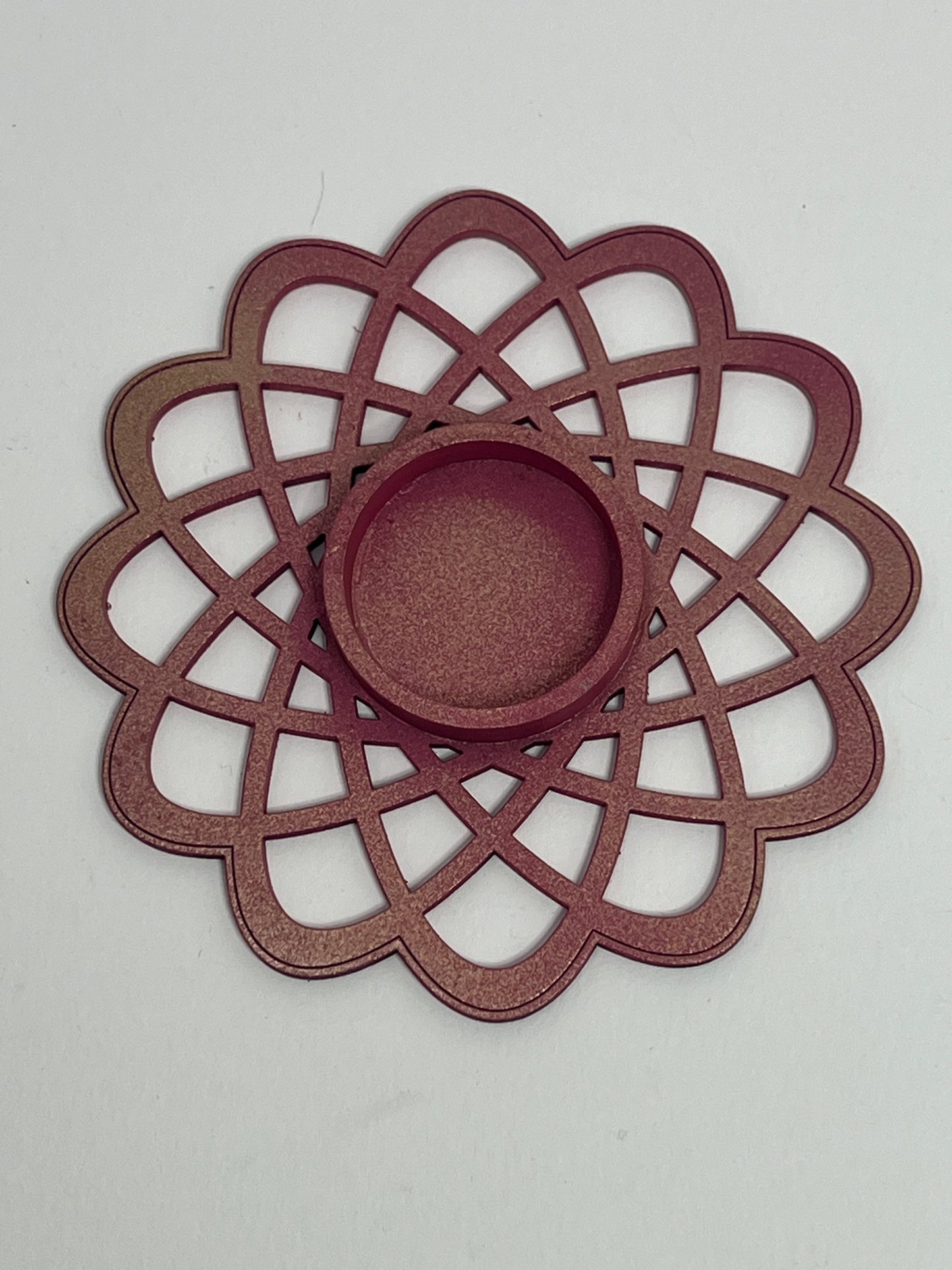 "Glow in the Round" Circular LED Tea Light Holder Pair