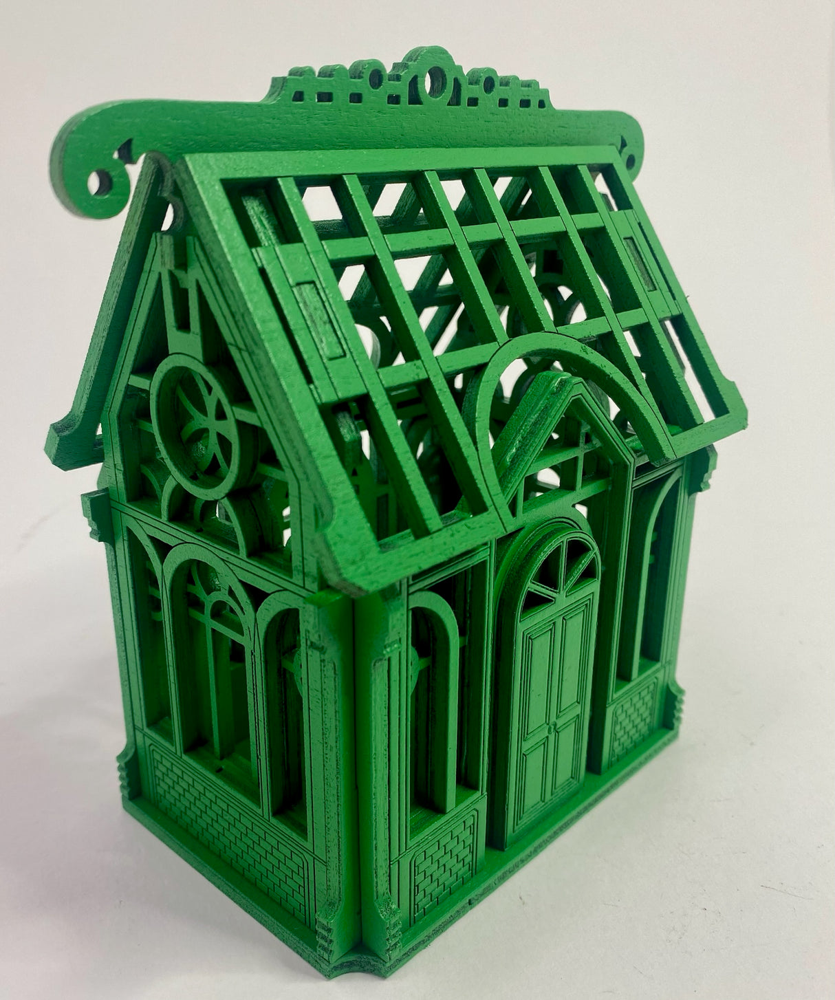 Petite Victorian Greenhouse Box "Green Edition"