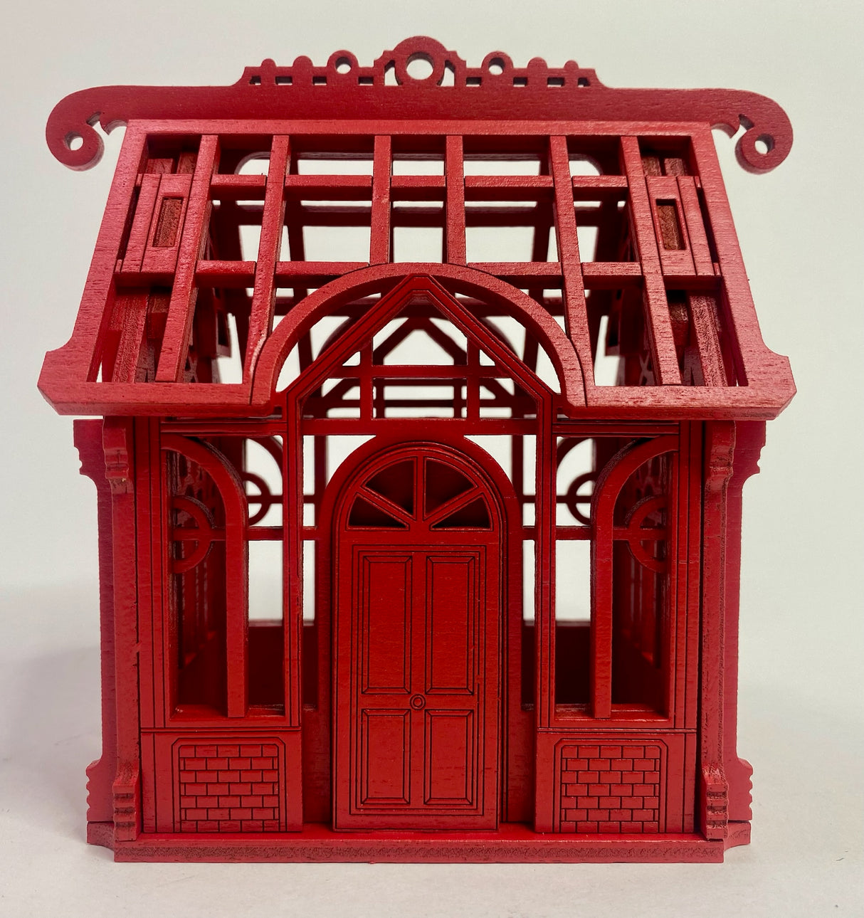 Petite Victorian Greenhouse Box "Red Edition"