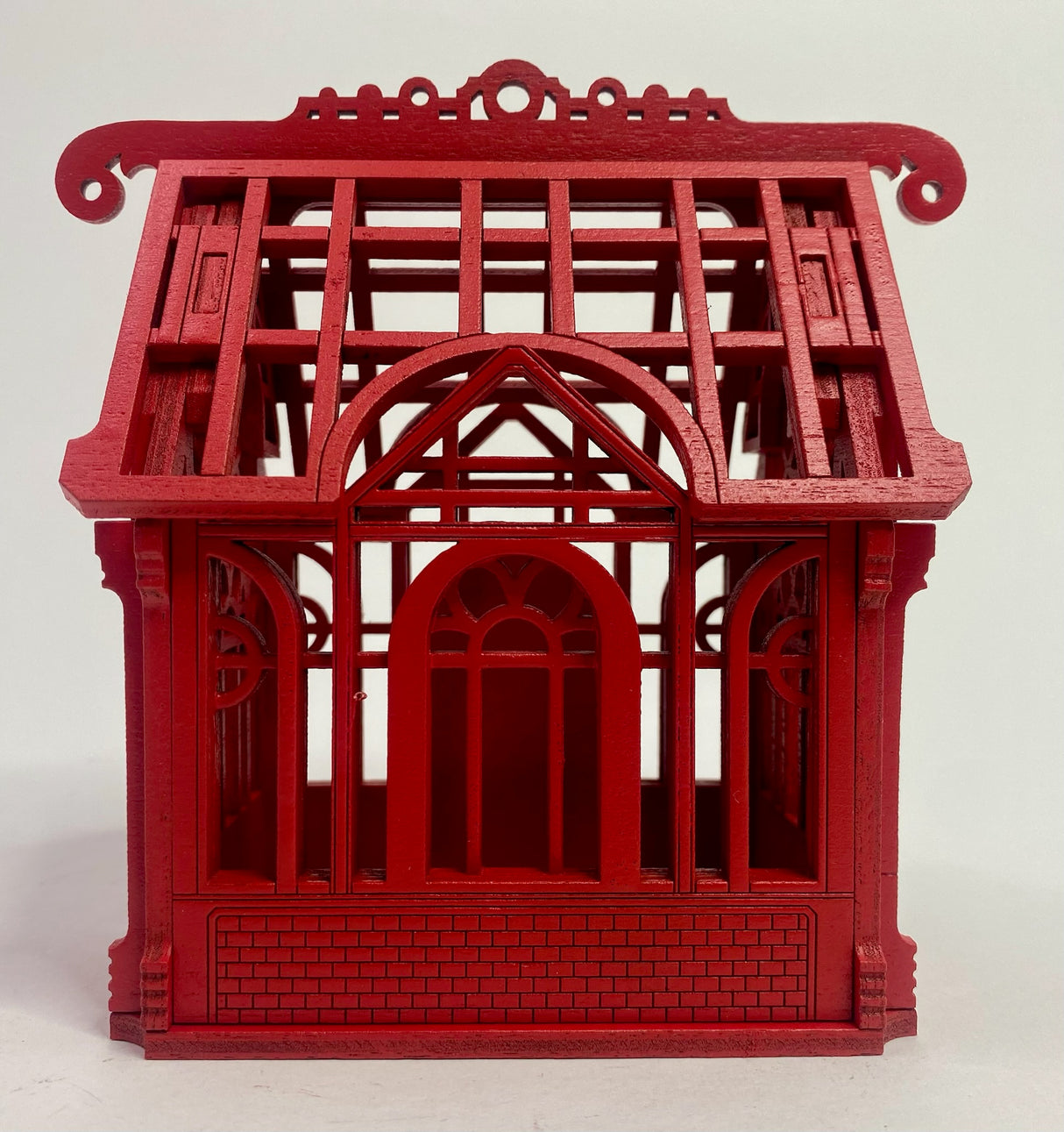Petite Victorian Greenhouse Box "Red Edition"