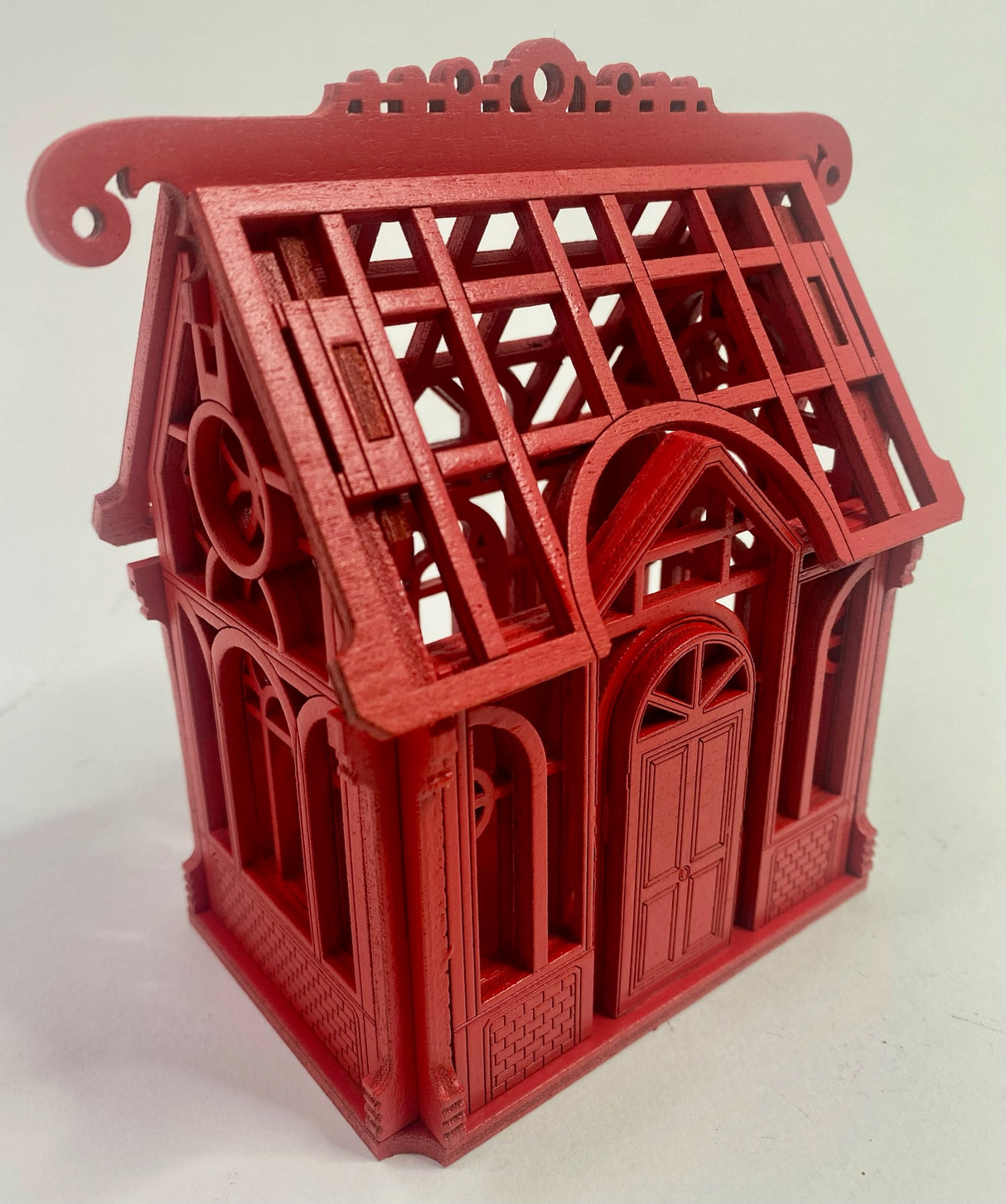 Petite Victorian Greenhouse Box "Red Edition"