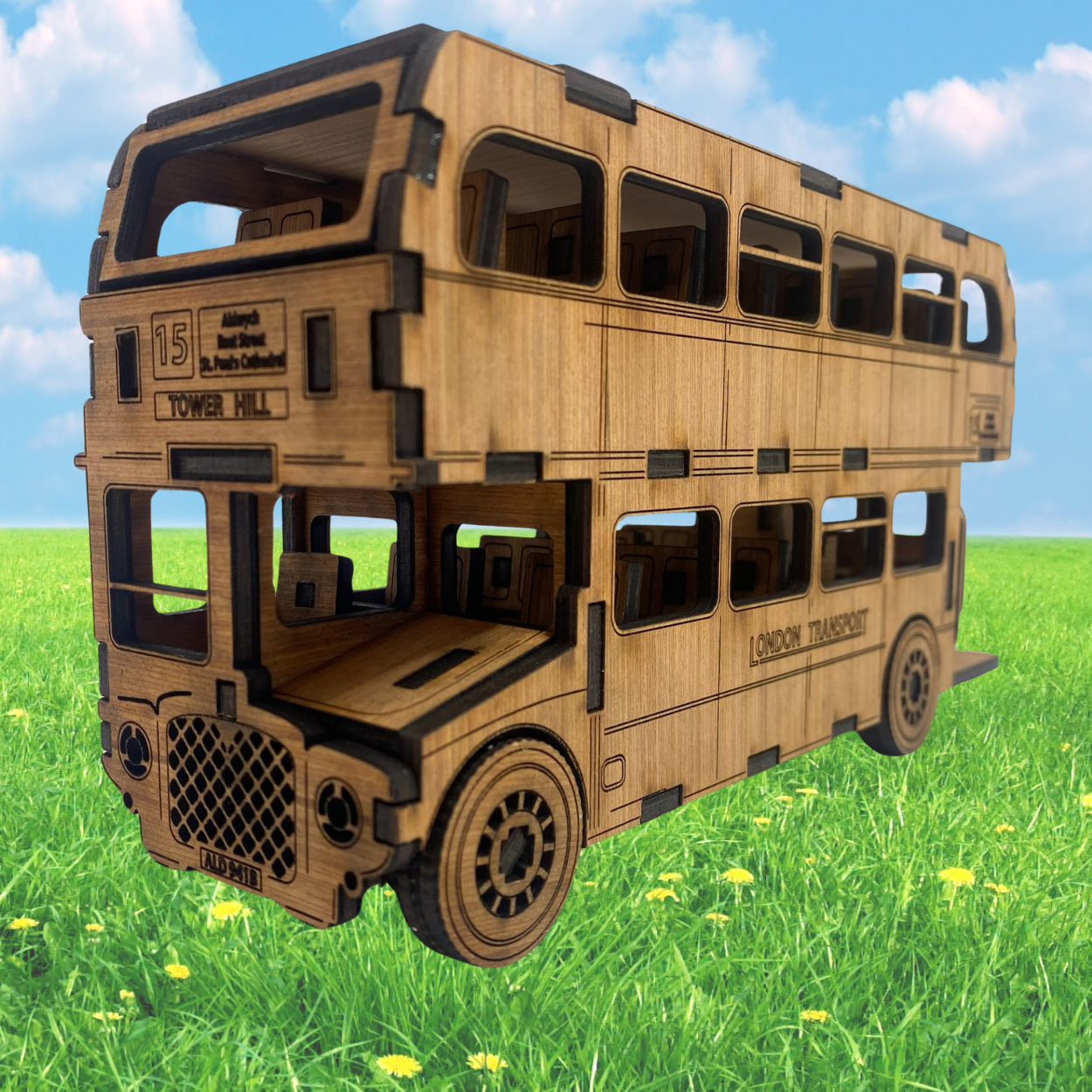 Londoner Bus-Modellbausatz