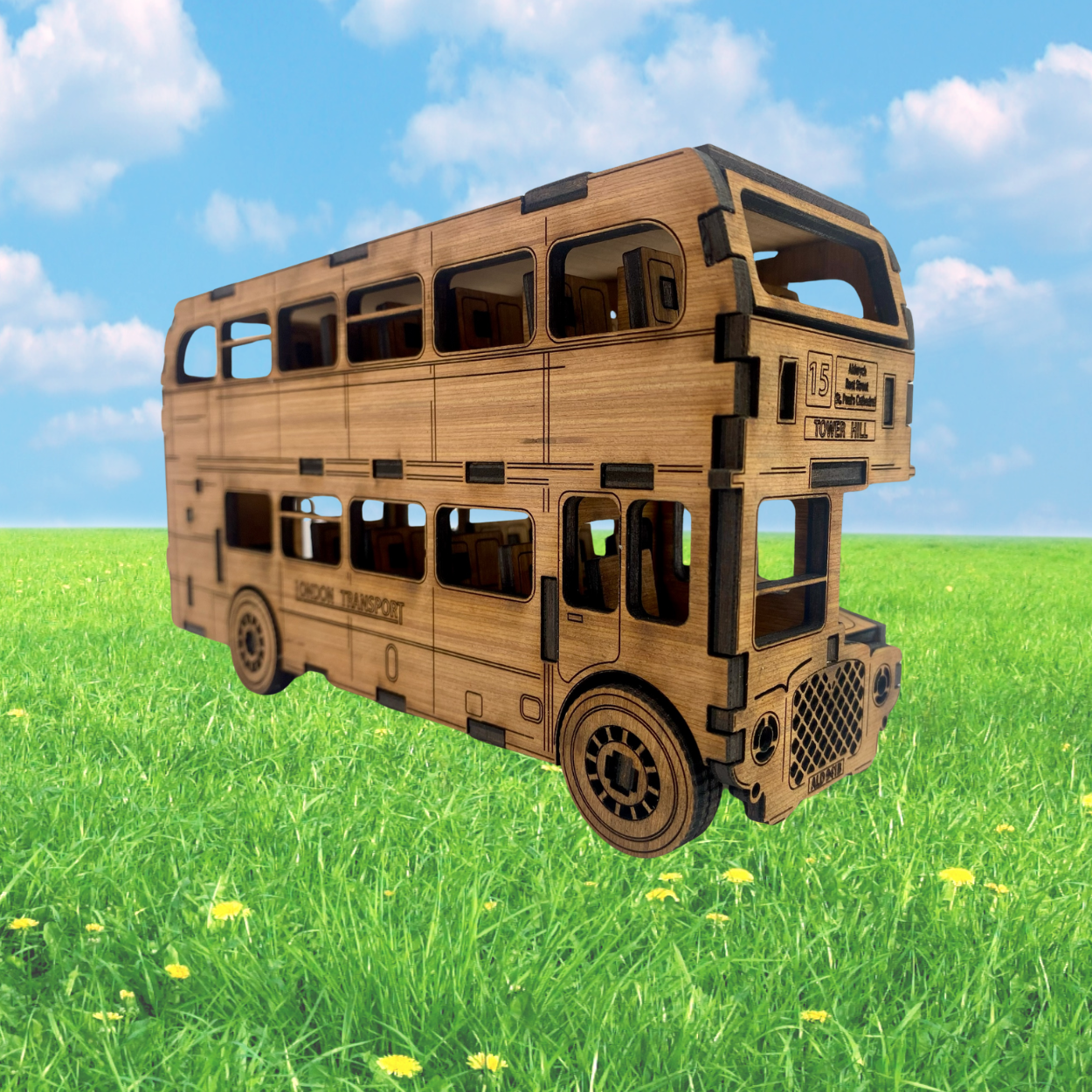 Londoner Bus-Modellbausatz