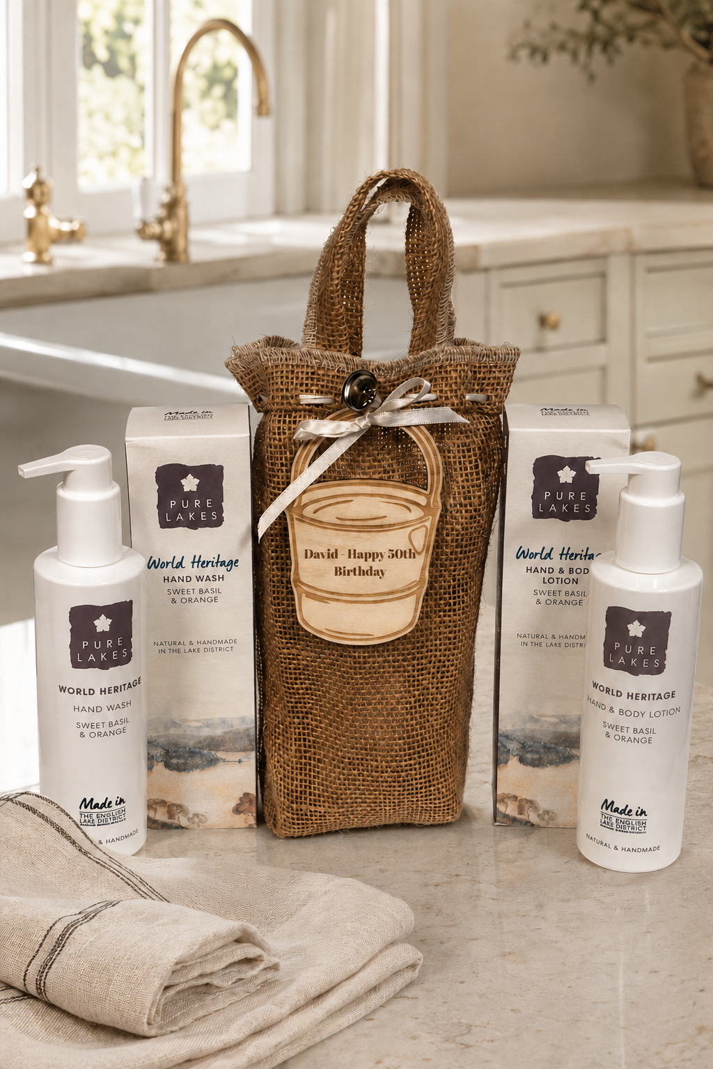 Personalised Gardener’s Basil & Orange Hand-Care Gift Set