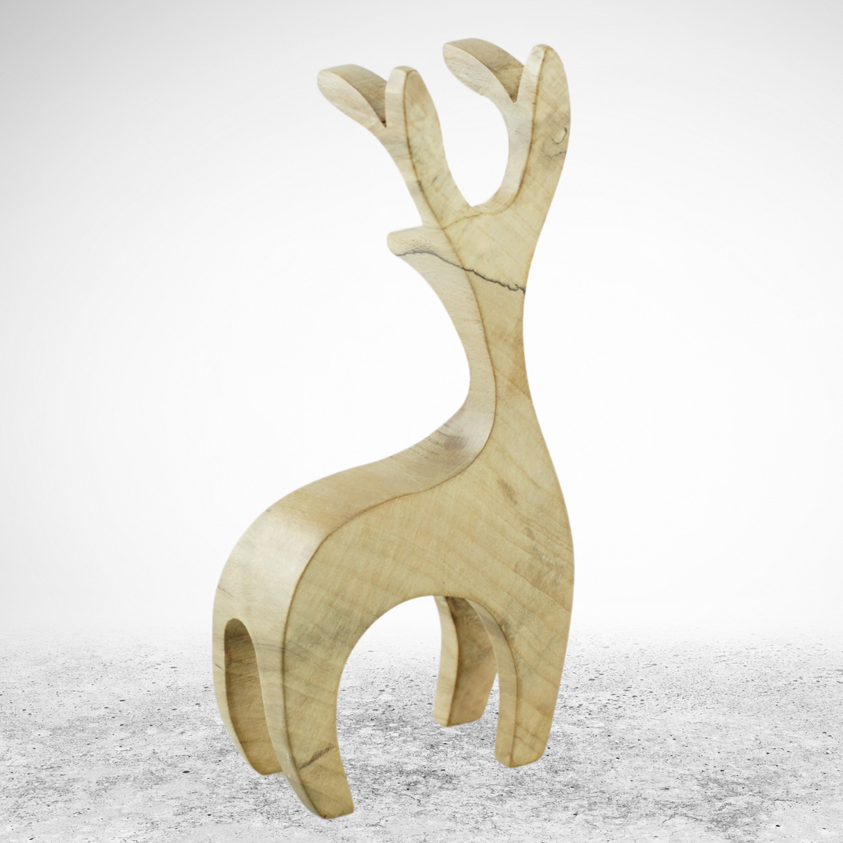 Handcrafted Maple Reindeer 010