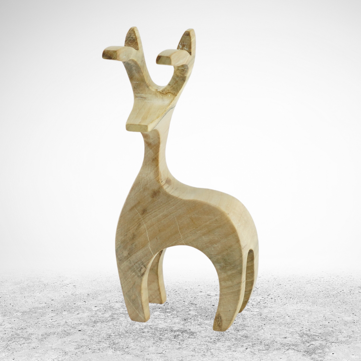 Handcrafted Maple Reindeer 010