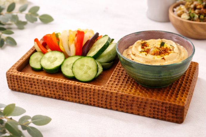 The Boogie Tray wooden serving tray with bowl