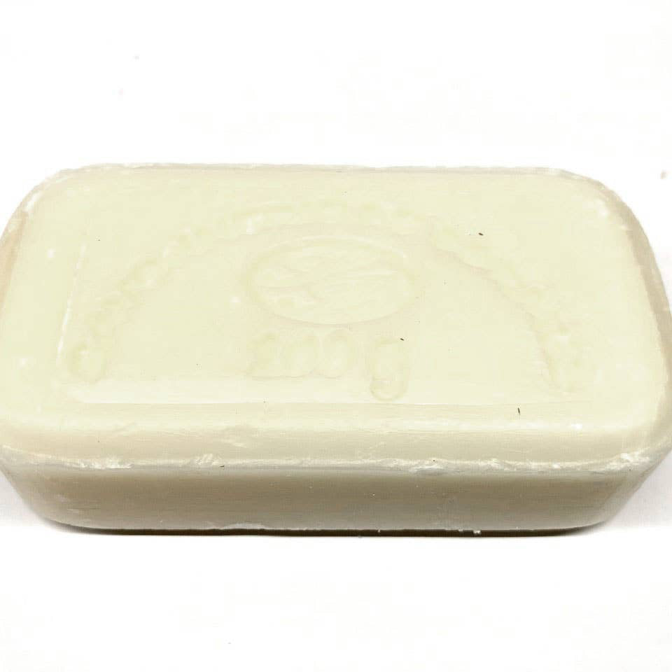 Rectangular soap on a white background