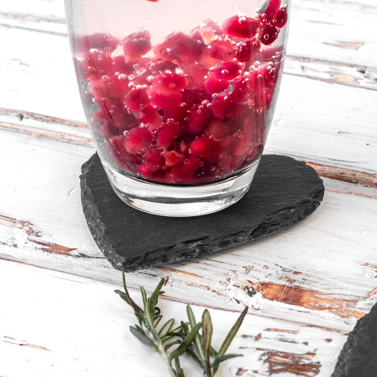 Personalised Heart Slate Drinks Coaster