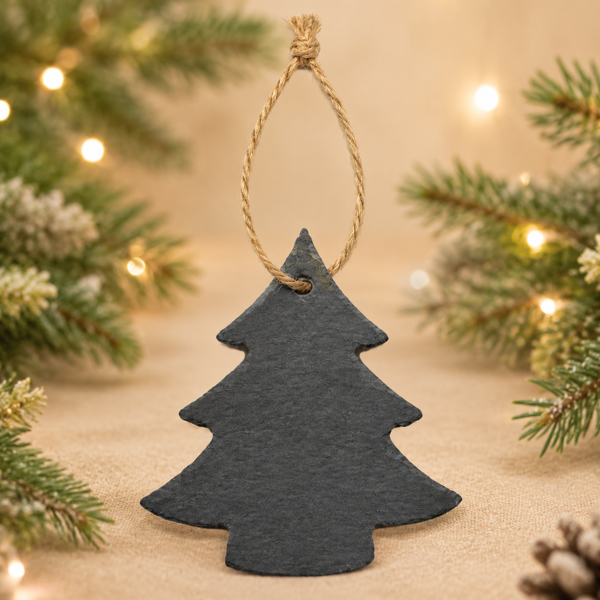Slate Christmas Tree Decoration – Personalised or Blank