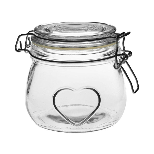 Rosebury Heart Glass Storage Jars Mix & Match