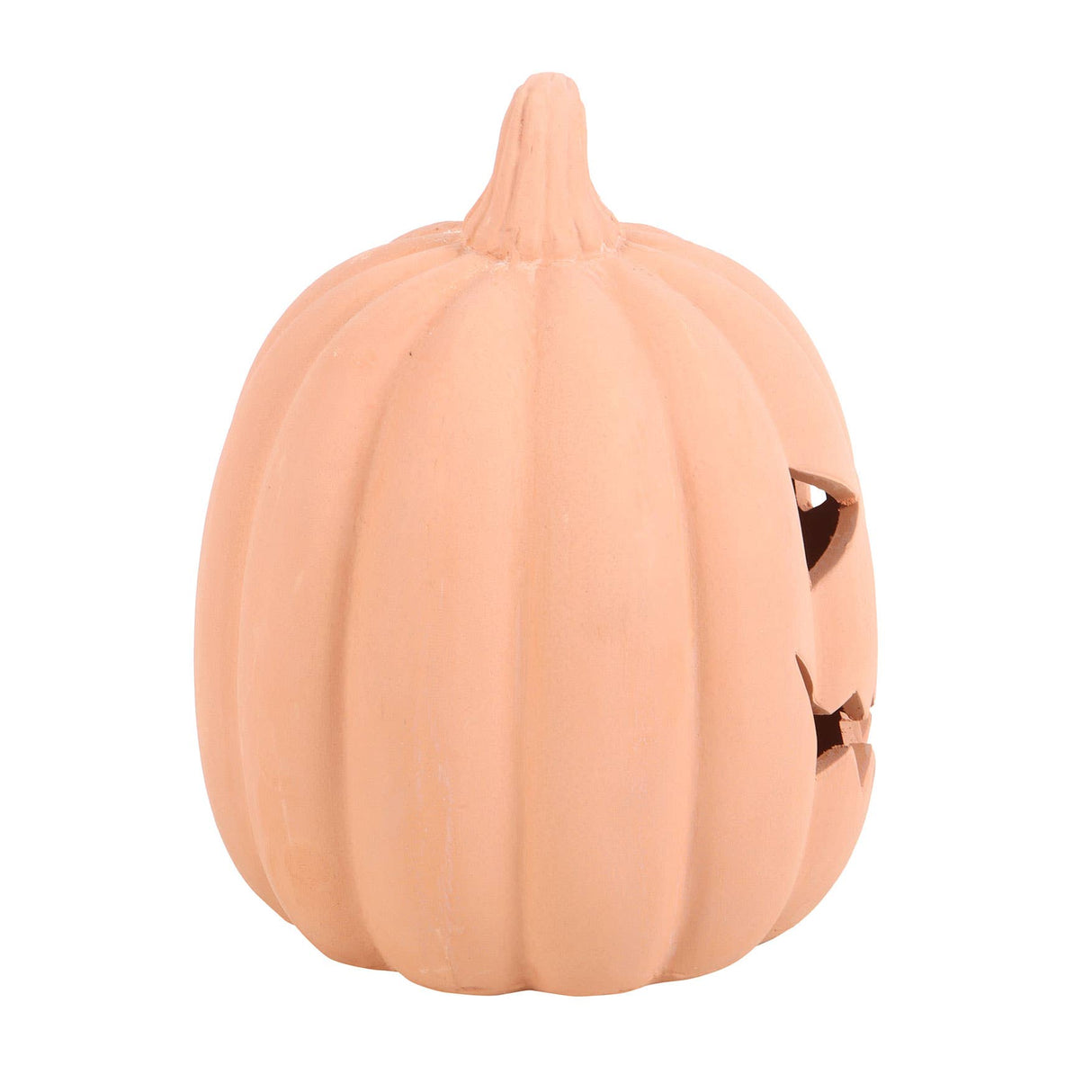 Small Terracotta Halloween Pumpkin Decoration – 15cm