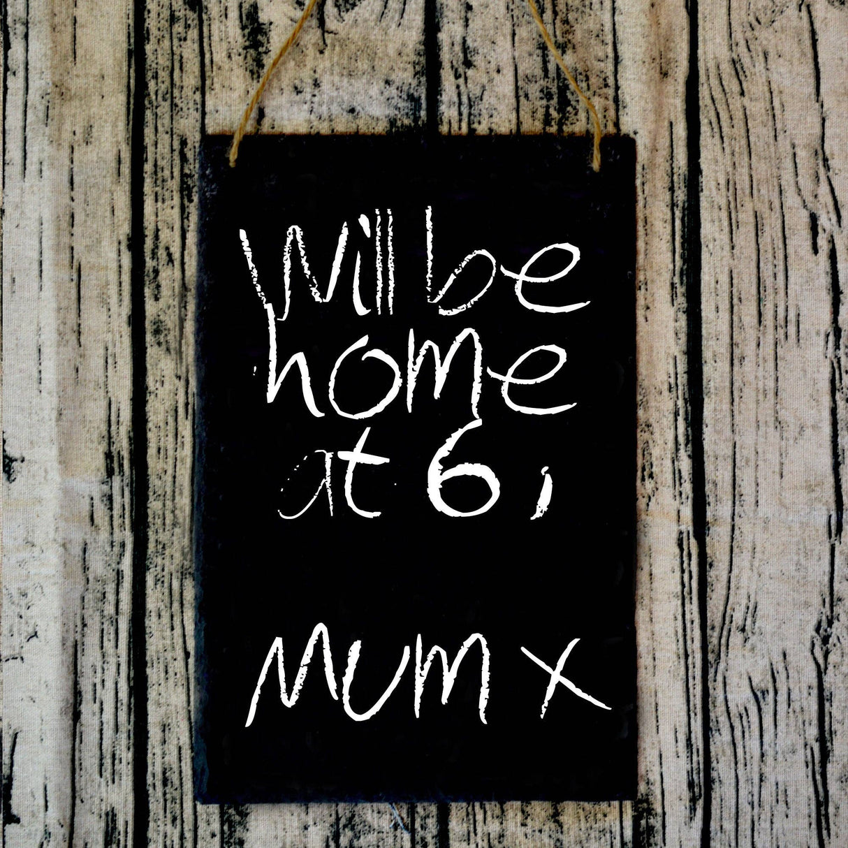 Personalised Hanging Slate Notice & Menu Board