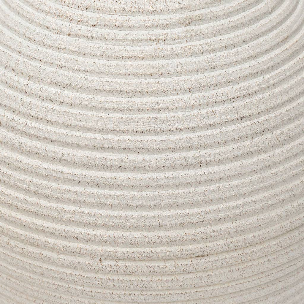 Swindale Terracotta Vase – Handcrafted Decorative Vase in Off White