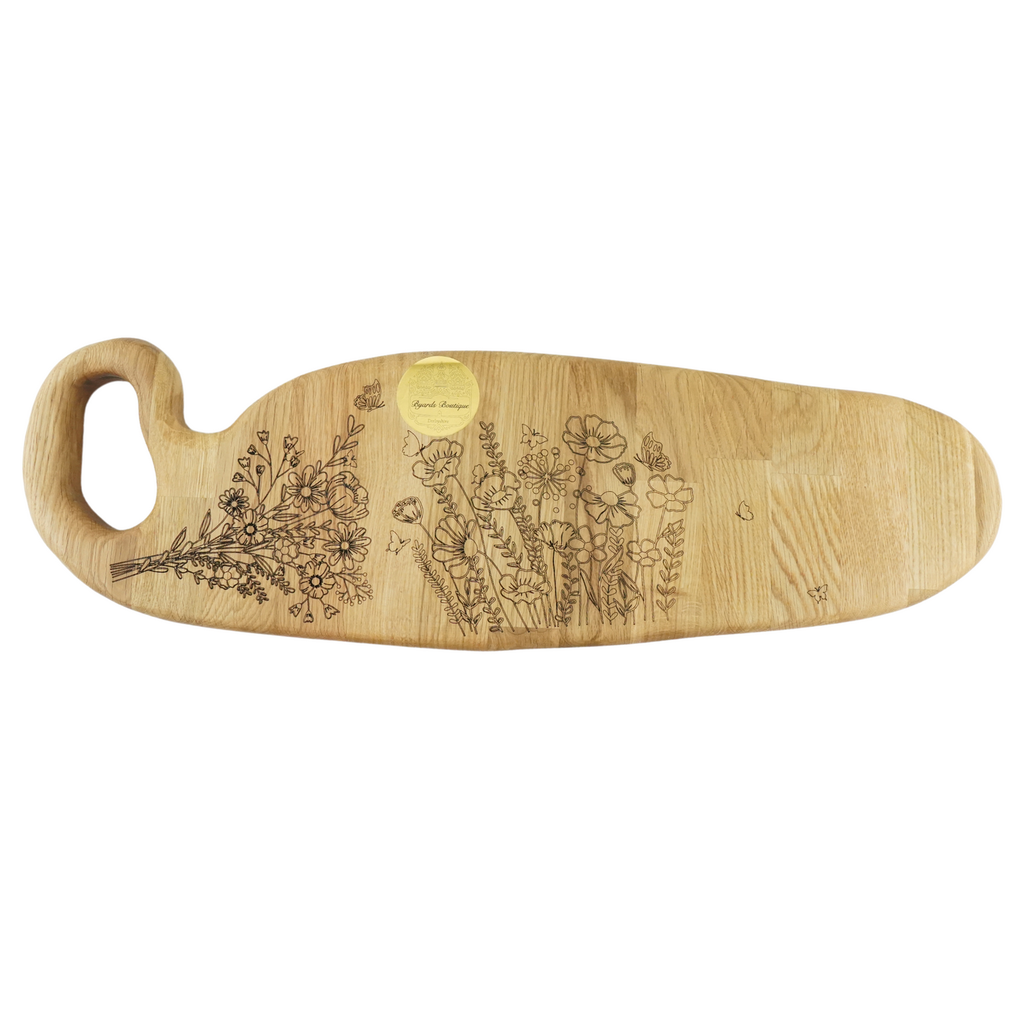 Chopping Board with Flower Details