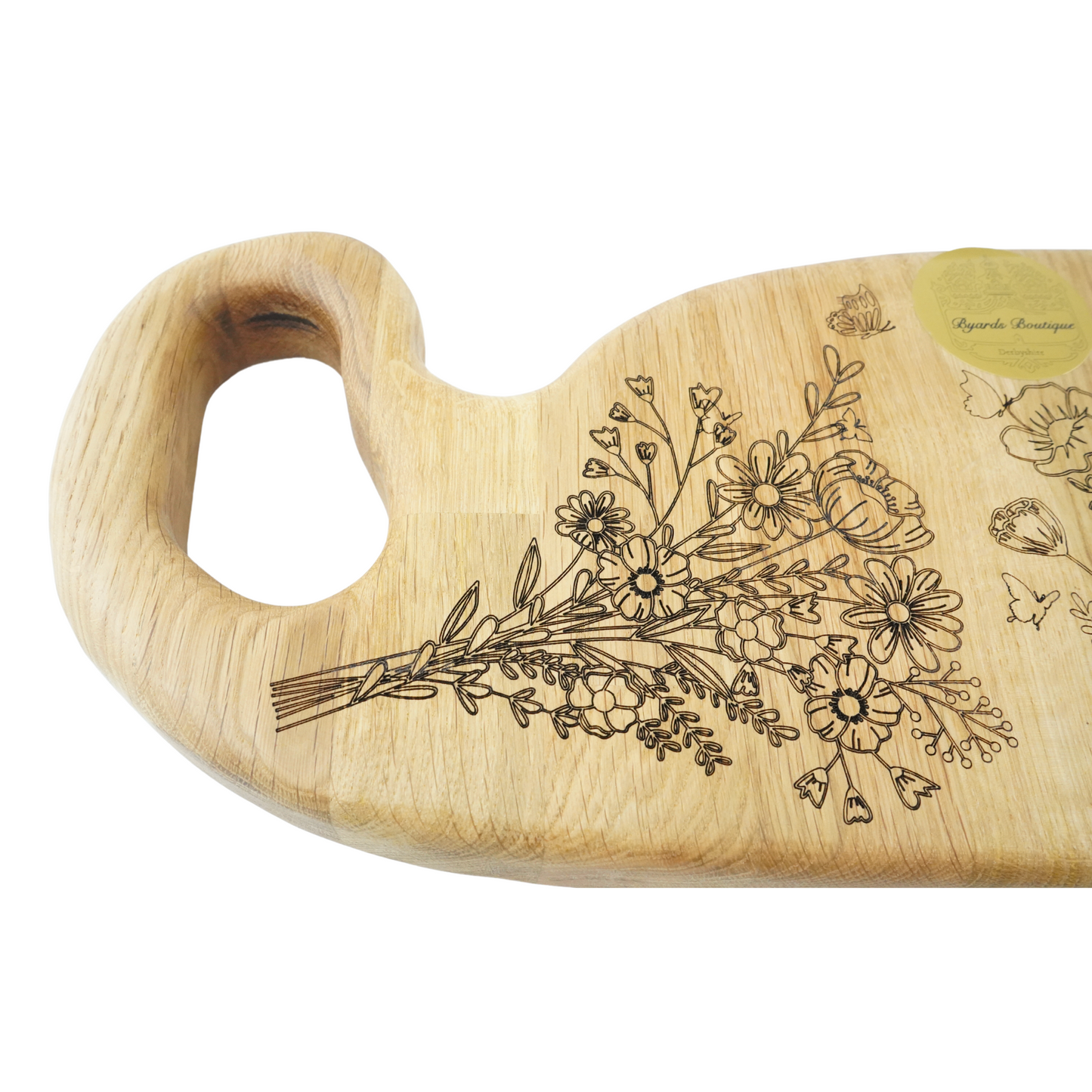 Chopping Board with Flower Details