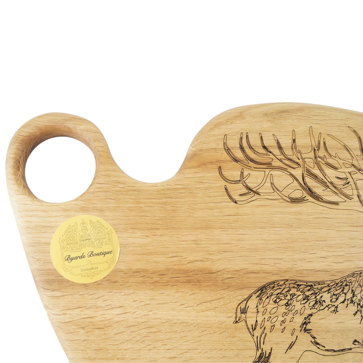 Charcuterie Board Stag With Long Antlers