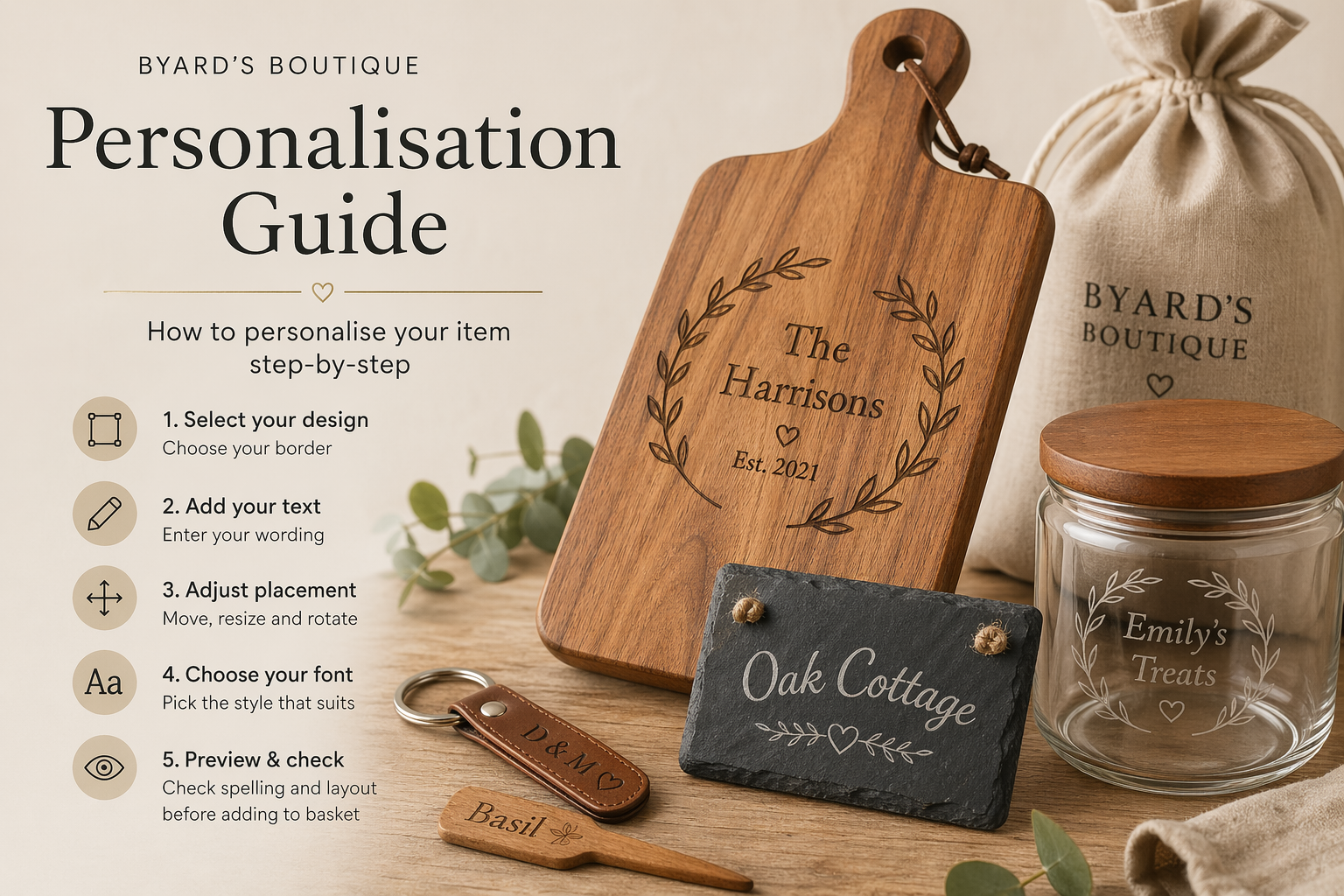 How Personalisation Works at Byard’s Boutique