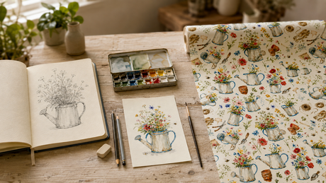 From First Sketch to Finished Roll: How We Create Our Wrapping Paper in Derbyshire