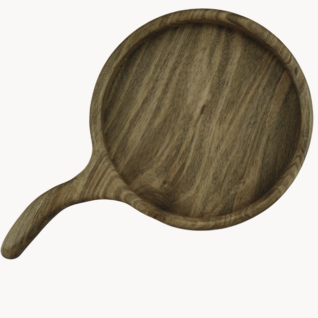 Handcrafted Walnut Serving Pan – Wooden Tapas & Nibble Dish with Handle