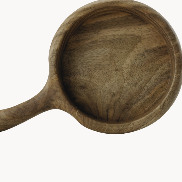 Handcrafted Walnut Serving Pan – Small Wooden Tapas & Nibble Dish with Handle