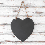 Personalised Heart Slate Hanging Memo Board