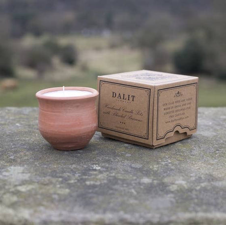 Handmade Terracotta Jasmine Candle | Pavani Beeswax Candle