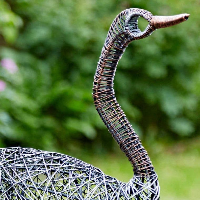 Handmade Wire Duck Garden Ornament